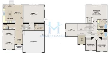 Photos of the Kensington model in the Bartlett Pointe subdivision in Bartlett, IL