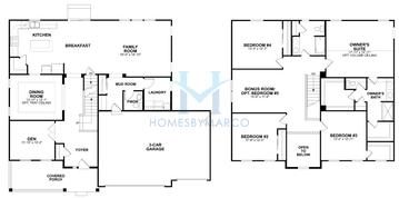 Fairbanks model in Kings Bridge, Plainfield, IL, built by M/I Homes