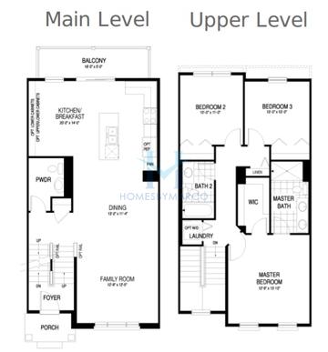 Coventry model in Lexington Pointe, Des Plaines, IL, built by Lexington Homes