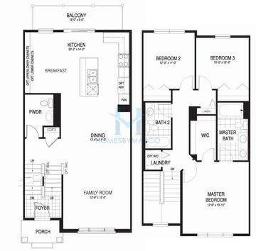 Photos of the Coventry model in the Park Ridge Place subdivision in Park Ridge, IL