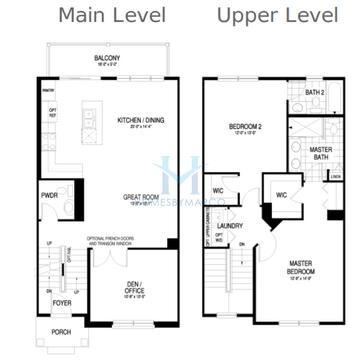 Warrington model in Park Ridge Reserve, Park Ridge, IL, built by Lexington Homes
