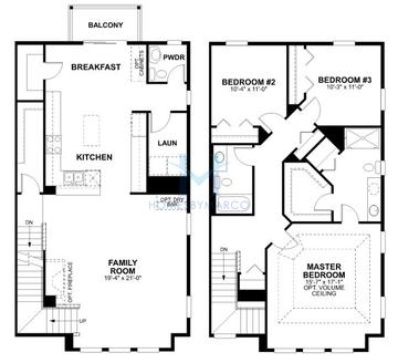 Photos of the Caldwell model in the Sedgwick subdivision in Naperville, IL