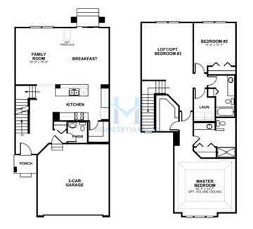 Burnham model in Sedgwick, Naperville, IL, built by M/I Homes