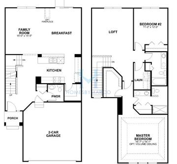 Photos of the Burnham model in the Sedgwick subdivision in Naperville, IL