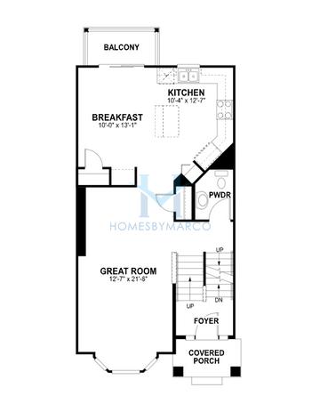 Clark model in Emerson Park, Naperville, IL, built by M/I Homes
