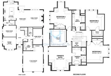 Photos of the Merion model in the Amberley Woods subdivision in Lake Forest, IL