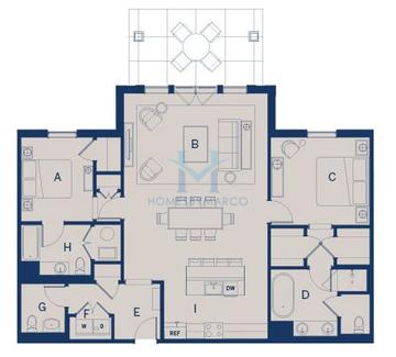 Photos of the 2A model in the Kelmscott Park subdivision in Lake Forest, IL