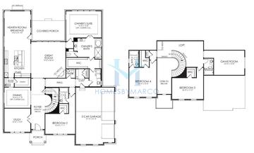 Photos of the Bloomingdale model in the Tallgrass subdivision in Lake Barrington, IL