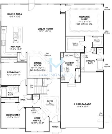 Rosewood model in Walnut Glen, Island Lake, IL, built by K. Hovnanian Homes