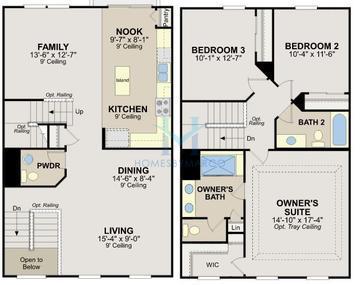 Photos of the Dunmore model in the Prairie Pointe subdivision in South Elgin, IL