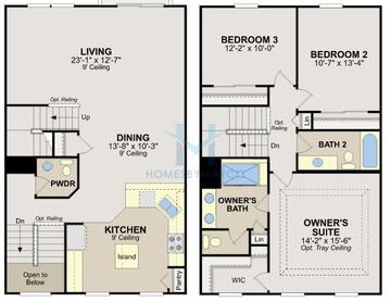 Photos of the Chelsea model in the Prairie Pointe subdivision in South Elgin, IL