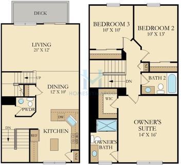Chatham model in Prairie Pointe, South Elgin, IL, built by CalAtlantic Homes