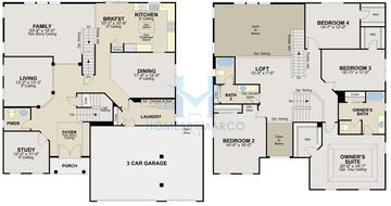 Photos of the Stonehurst model in the Devonshire Woods subdivision in Hoffman Estates, IL