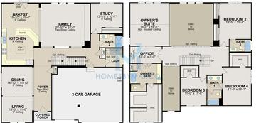 Photos of the New Haven model in the Devonshire Woods subdivision in Hoffman Estates, IL
