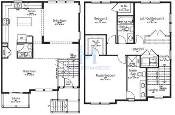 Photos of the C model in the Taylor Junction subdivision in Deerfield, IL
