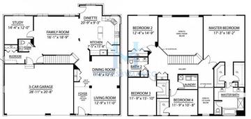 Photos of the Willow model in the Whisper Creek subdivision in Mokena, IL