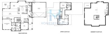 Photos of the Ridgefield model in the Westgate at the Glen subdivision in Glenview, IL