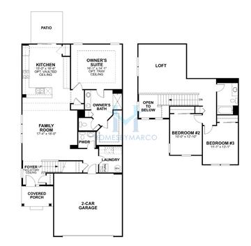 Danbury model in The Townes at Sagebrook, Lockport, IL, built by M/I Homes