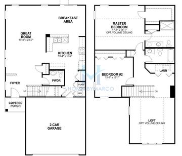 Photos of the Campbell model in the The Townes at Sagebrook subdivision in Lockport, IL