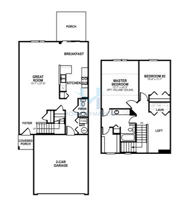 Ainslie model in Savannah Crossing, Aurora, IL, built by M/I Homes