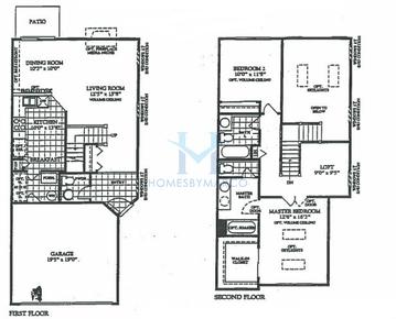 Photos of the Meadowview model in the Reflections subdivision in Aurora, IL