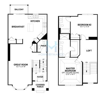 Clark model in The Square at Goodings Grove, Homer Glen, IL, built by M/I Homes