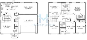 Photos of the Bristol model in the Neustoneshire subdivision in Joliet, IL