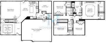 Photos of the Landon model in the The Conservancy subdivision in Gilberts, IL