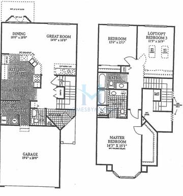 Photos of the Clybourn model in the Heatherstone East subdivision in Naperville, IL