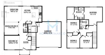 Photos of the Fairfield model in the Highland Woods subdivision in Elgin, IL