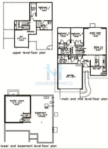 Photos of the Prairie model in the Fisher Farm subdivision in Winfield, IL