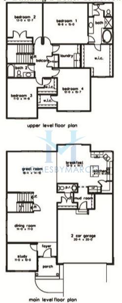 Photos of the Larkspur model in the Fisher Farm subdivision in Winfield, IL