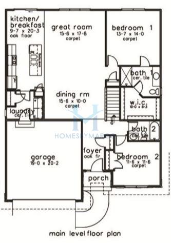 Photos of the Evergreen model in the Fisher Farm subdivision in Winfield, IL