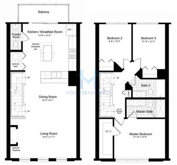Photos of the Grant model in the Lexington Square subdivision in Chicago, IL