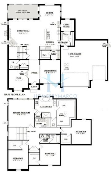 Photos of the Silverton model in the Greystone Ridge subdivision in Orland Park, IL