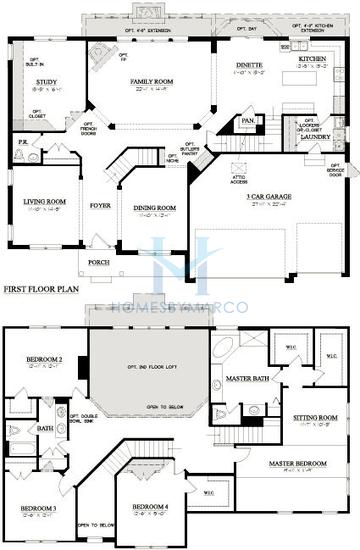 Photos of the Cascade model in the Greystone Ridge subdivision in Orland Park, IL