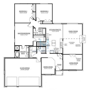 Photos of the Genesis model in the Whisper Creek subdivision in Mokena, IL