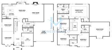 Photos of the Morton model in the Northridge Estates subdivision in Wheaton, IL