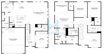 Photos of the Mercer model in the Deerbrook subdivision in Aurora, IL