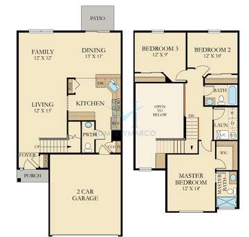Everton model in Talamore, Huntley, IL, built by Ryland Homes