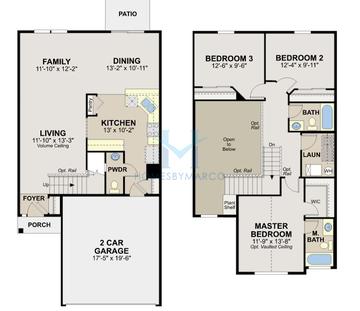 Photos of the Everton model in the Talamore subdivision in Huntley, IL