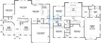 Photos of the Dover model in the Sagebrook subdivision in South Elgin, IL