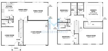 Photos of the Meadow model in the Sagebrook subdivision in South Elgin, IL