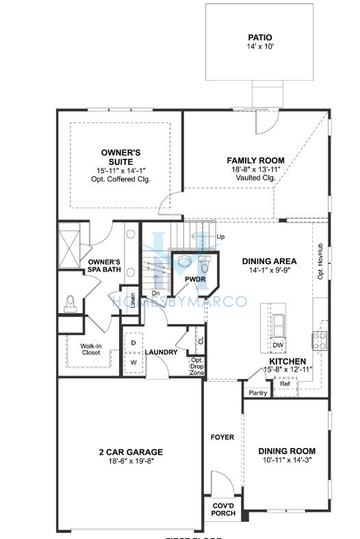 Photos of the Allen model in the Villas at Trafford Place subdivision in Naperville, IL