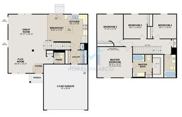 Photos of the Bristoe model in the Apple Creek Estates subdivision in Woodstock, IL