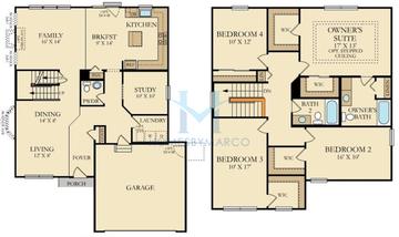 Tahoe model in Hunters Ridge, Joliet, IL, built by Ryland Homes