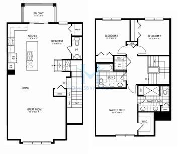 Photos of the Spencer model in the Lexington Chase subdivision in Palatine, IL