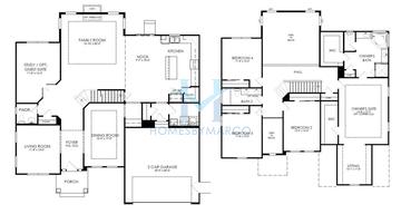 Photos of the Stirling model in the Woodland Hills subdivision in Lakewood, IL