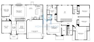 Photos of the Prescott model in the Woodland Hills subdivision in Lakewood, IL
