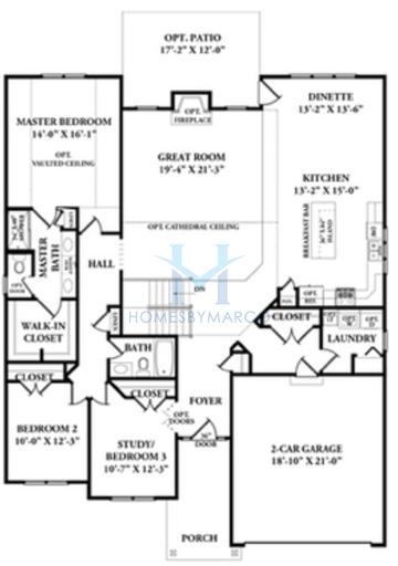 Newberry model in Blackberry Creek, Elburn, IL, built by Shodeen Homes